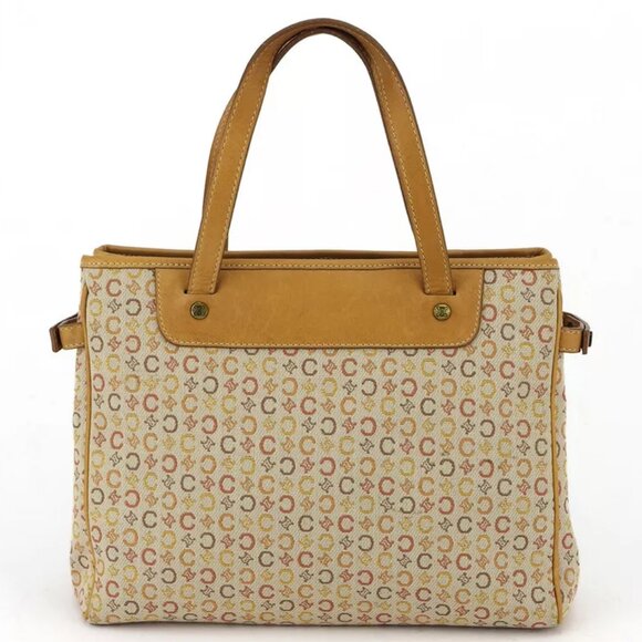 CELINE tote bag macadam beige canvas ?~ leather Authentic used - Picture 2 of 9